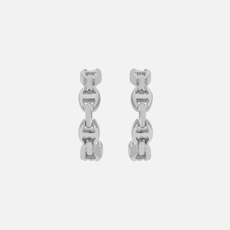 Hoorsenbuhs Crescent Earrings - Sterling Silver made by Kith