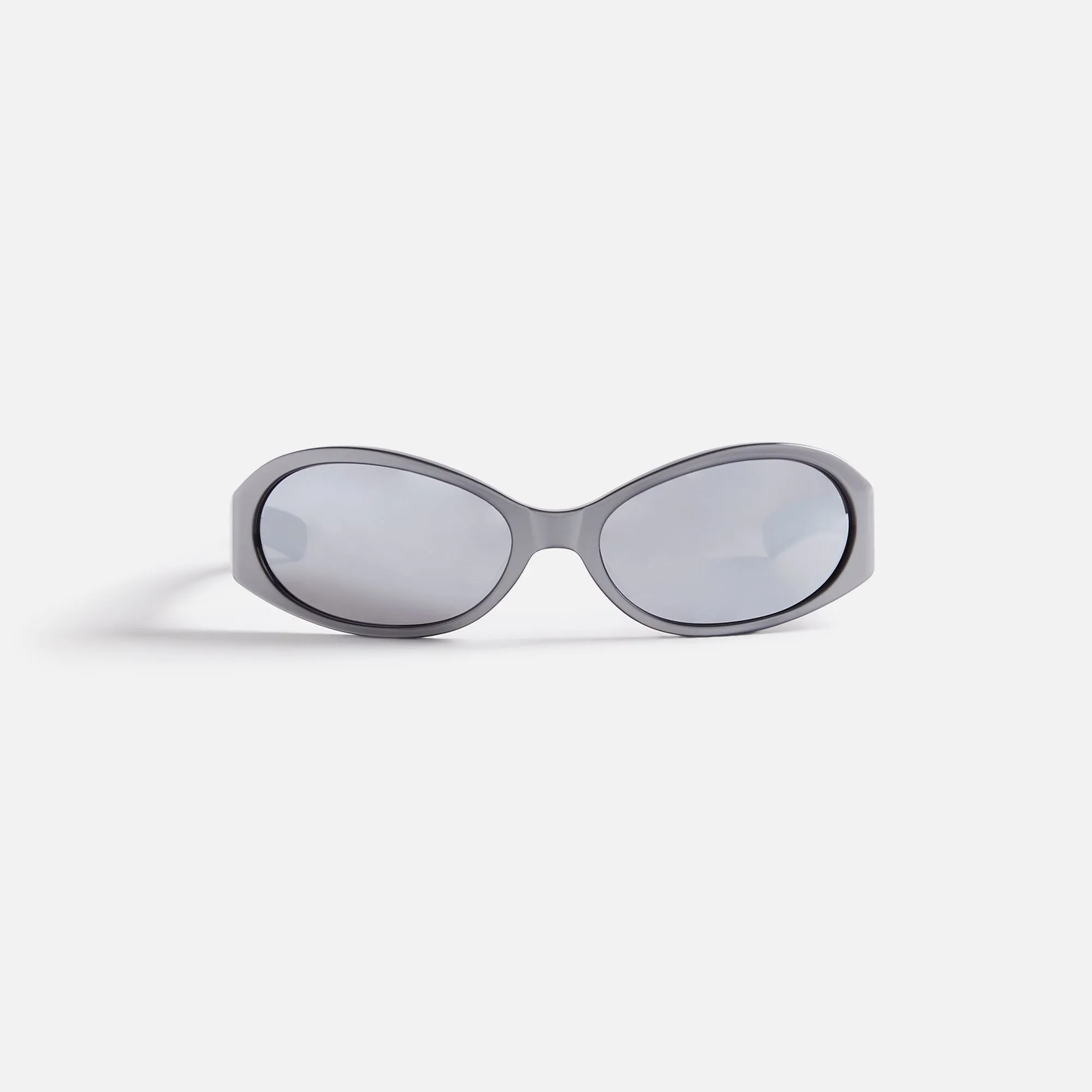 Flatlist Opel Sunglasses - Metallic Silver / Silver Reflective Lens sold by Kith