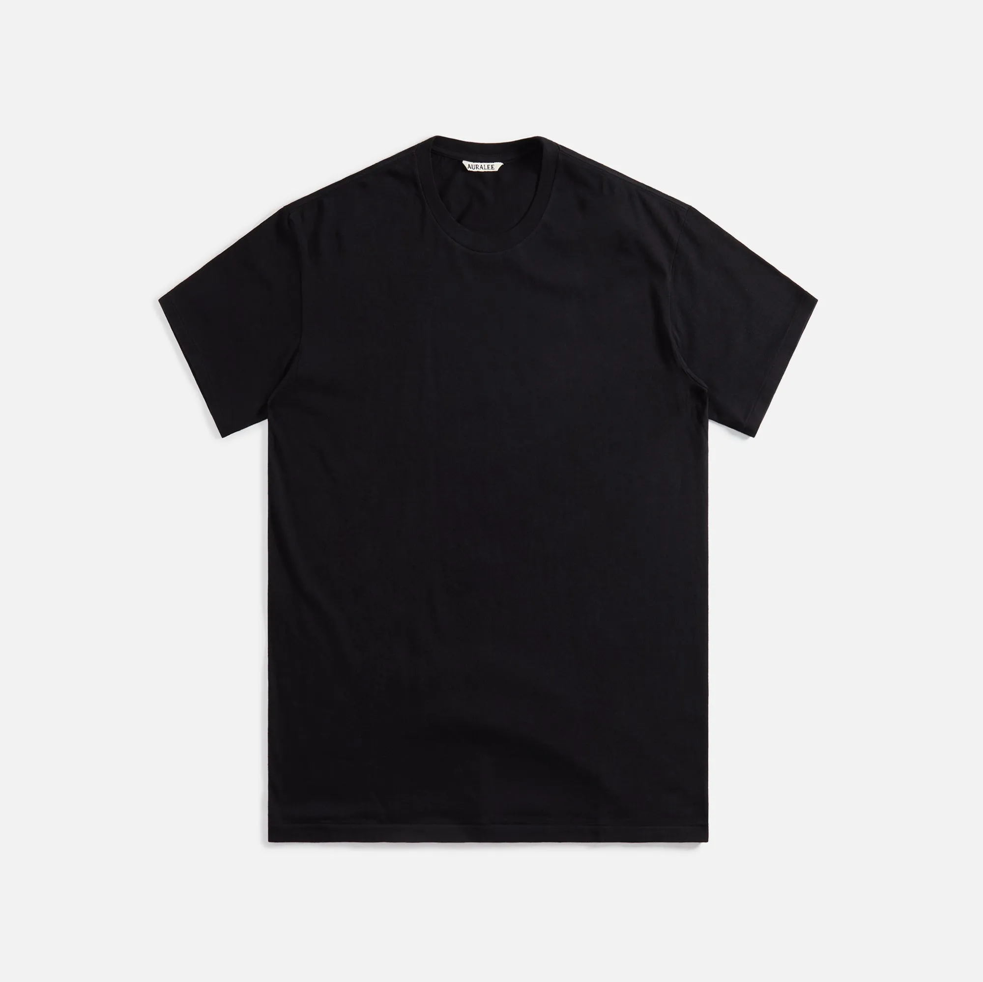 Auralee Seamless Crew Neck Tee - Black sold by Kith