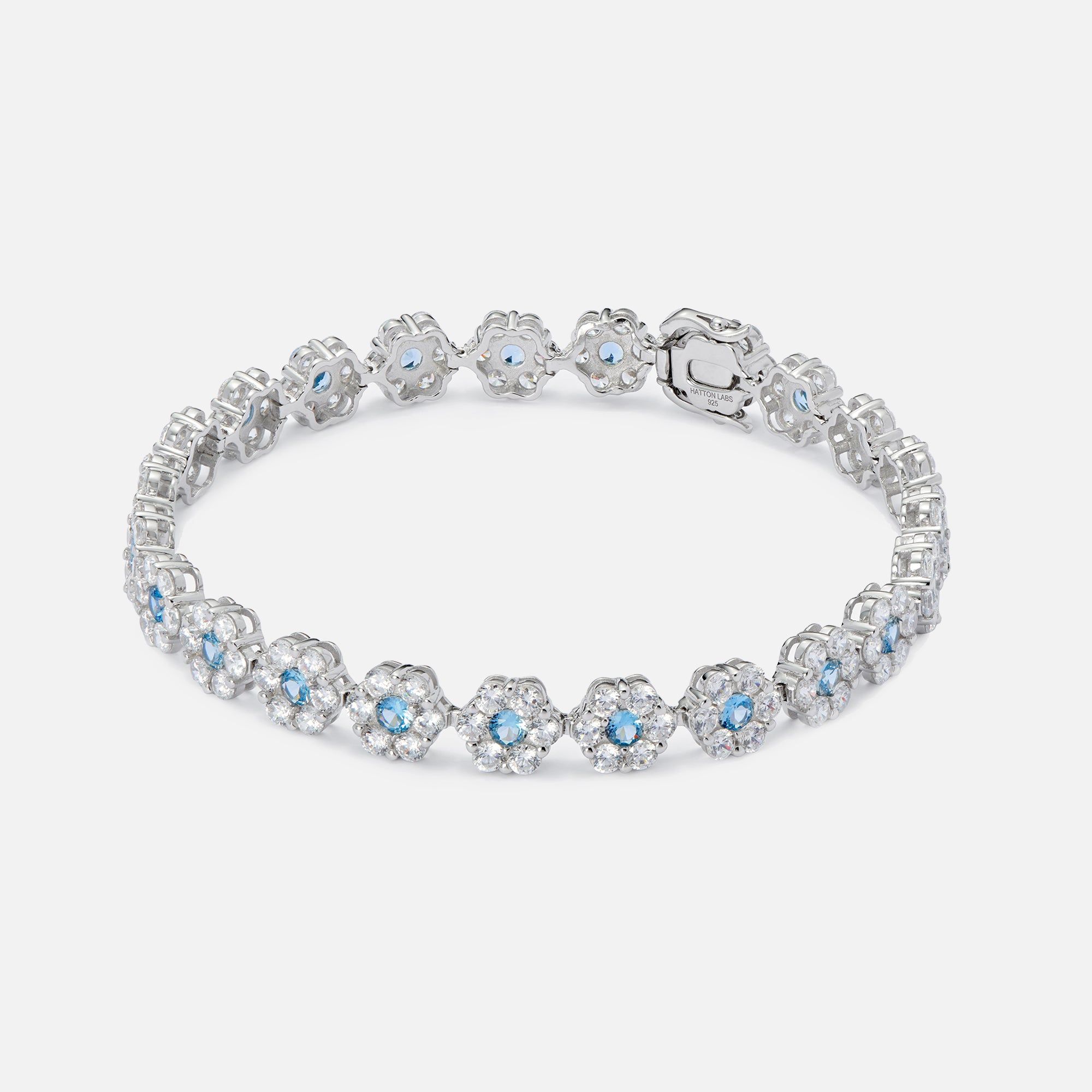Hatton Labs Daisy Tennis Bracelet - Silver / Blue sold by Kith