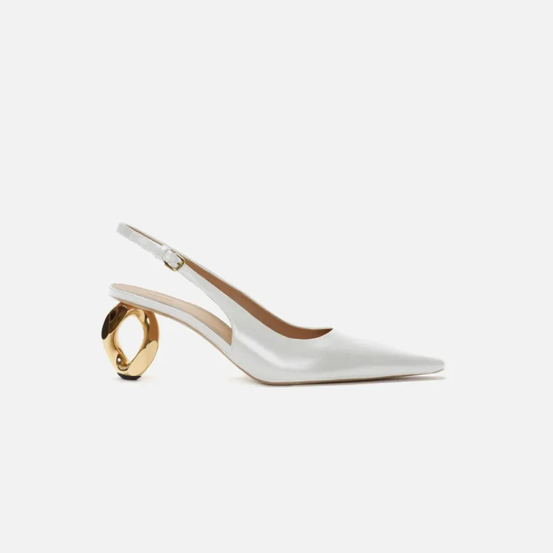 JW Anderson Sandal Chain Heel - Off White sold by Kith