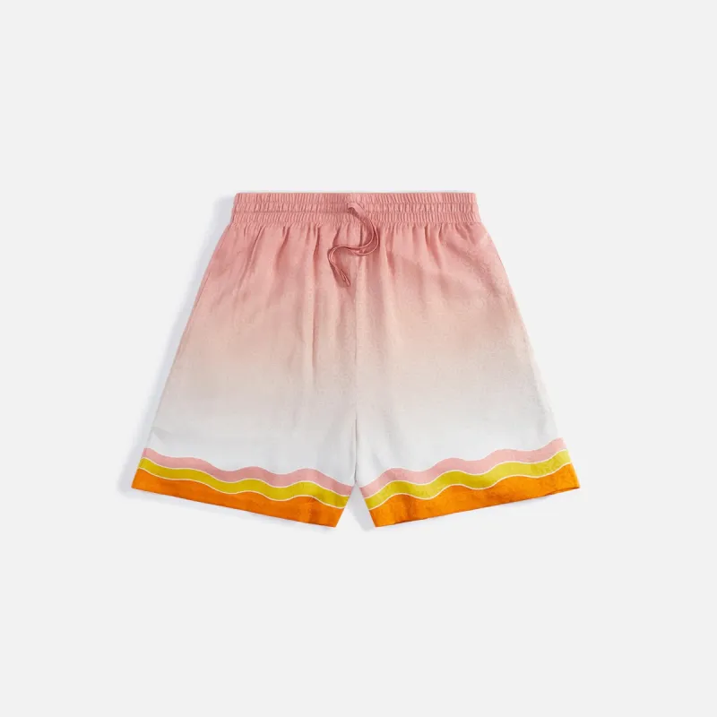 Casablanca Drawstrings Printed Short - Rainbow Monogram sold by Kith