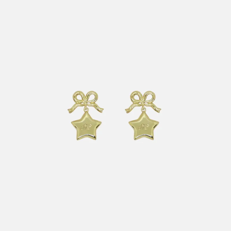 Sandy Liang Pippy Studs - Gold sold by Kith