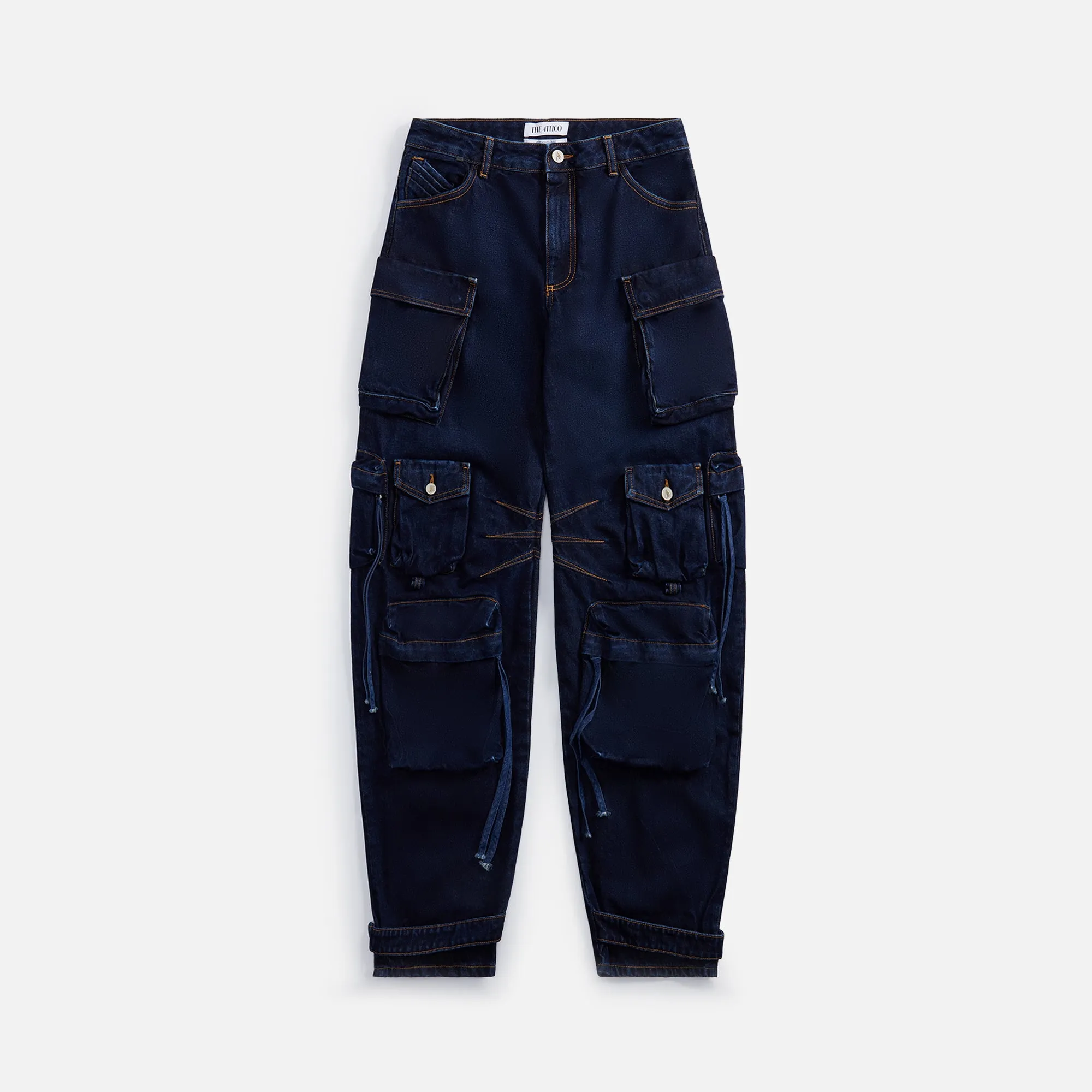 The Attico Fern Long Pant - Dark Blue sold by Kith