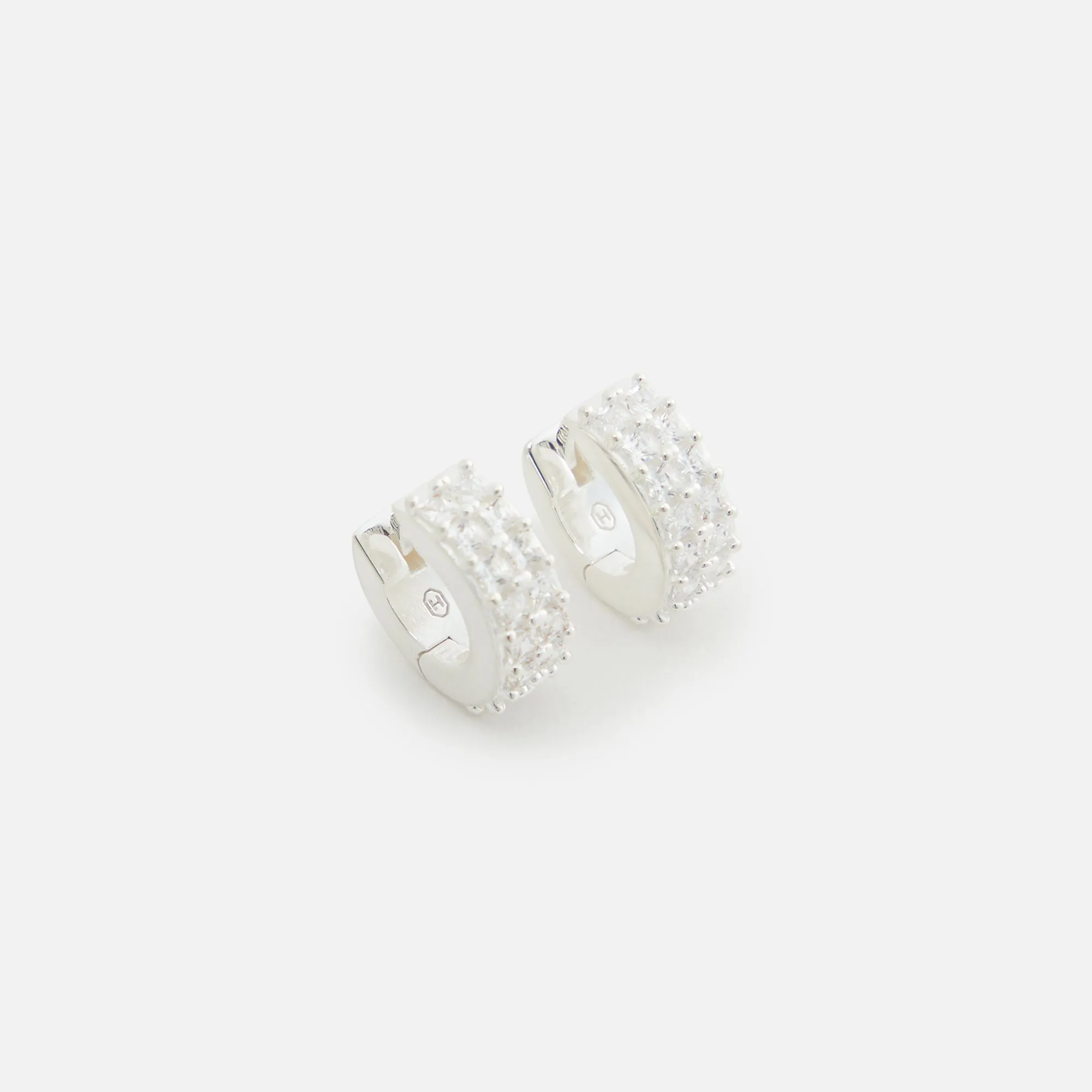 Hatton Labs Double Eternity Spike Hoop Earrings Sterling Silver - Silver sold by Kith