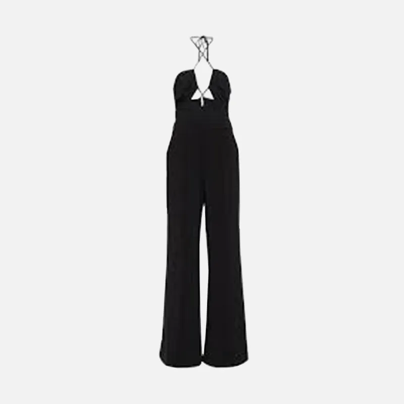 SIMKHAI Gala Plisse Cutout Jumpsuit - Black sold by Kith