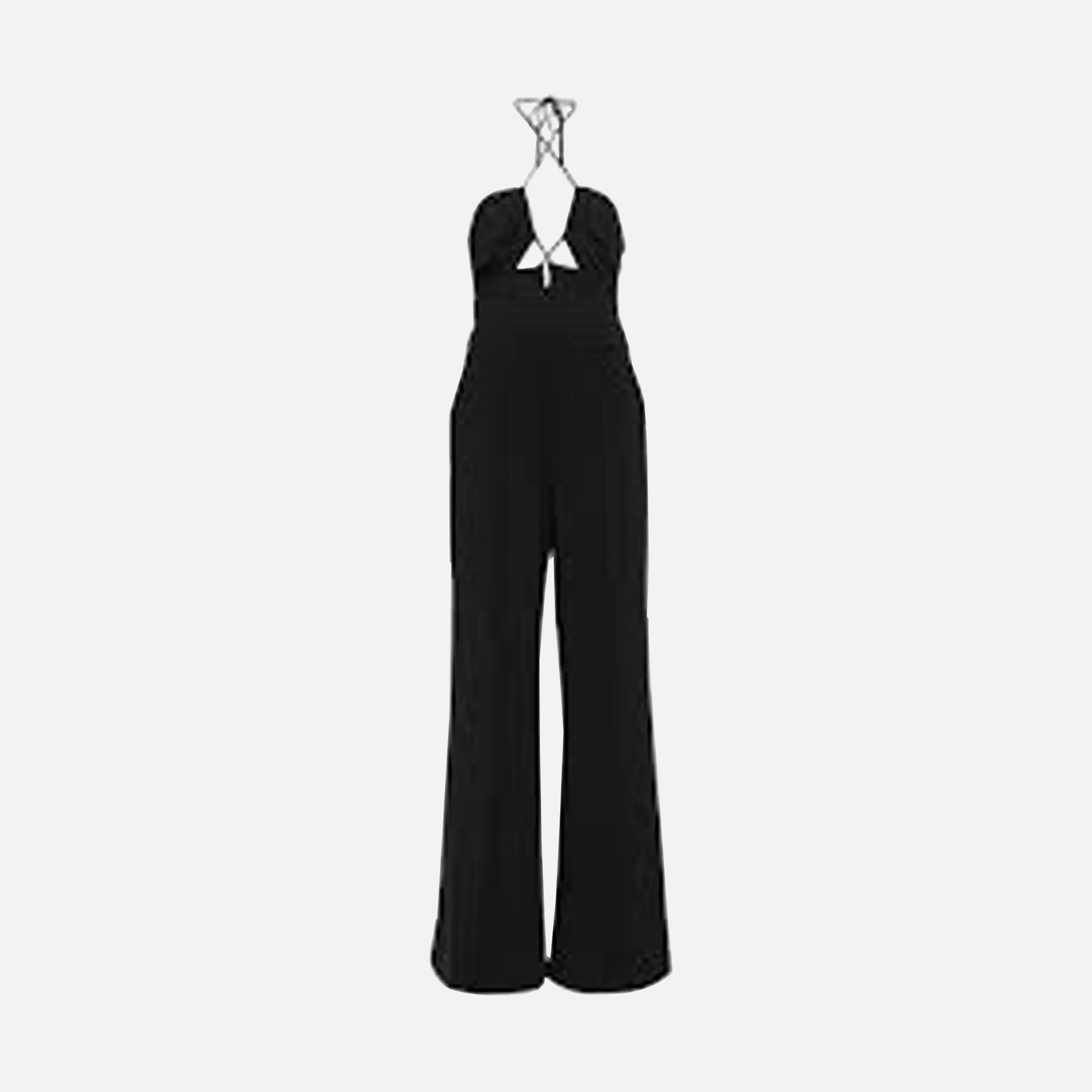 SIMKHAI Gala Plisse Cutout Jumpsuit - Black sold by Kith