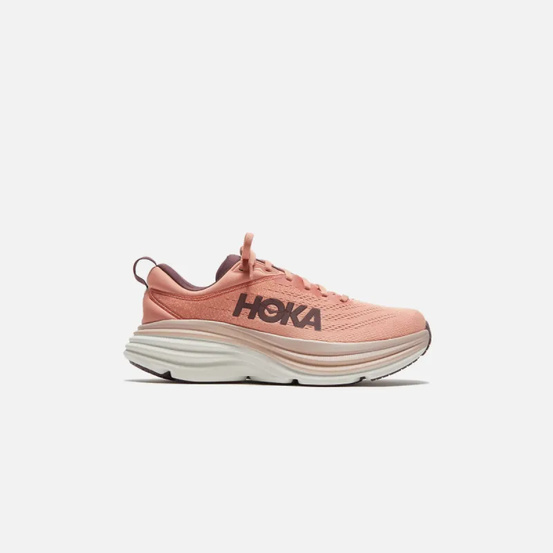 HOKA WMNS Bondi 8 - Earthenware / Pink Clay sold by Kith