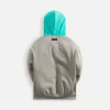 Essentials Nylon Fleece Hoodie - Dark Heather Oatmeal / Mint Leaf sold by Kith