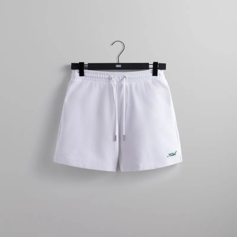 Kith Micro Waffle Graham Short - White sold by Kith