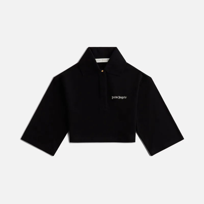 Palm Angels Palms Cropped Tee - Black / Off White sold by Kith