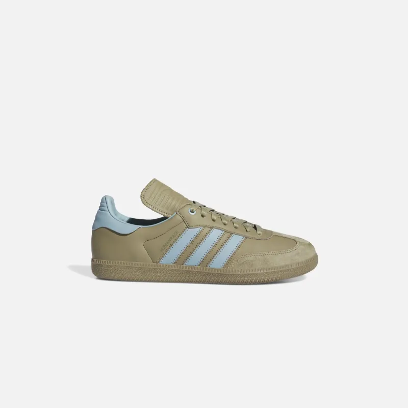 adidas x Pharrell Humanrace Premium Samba - Green / Ash Grey sold by Kith