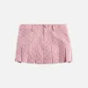MISBHV Monogram Pleated Skirt - Bubblegum sold by Kith