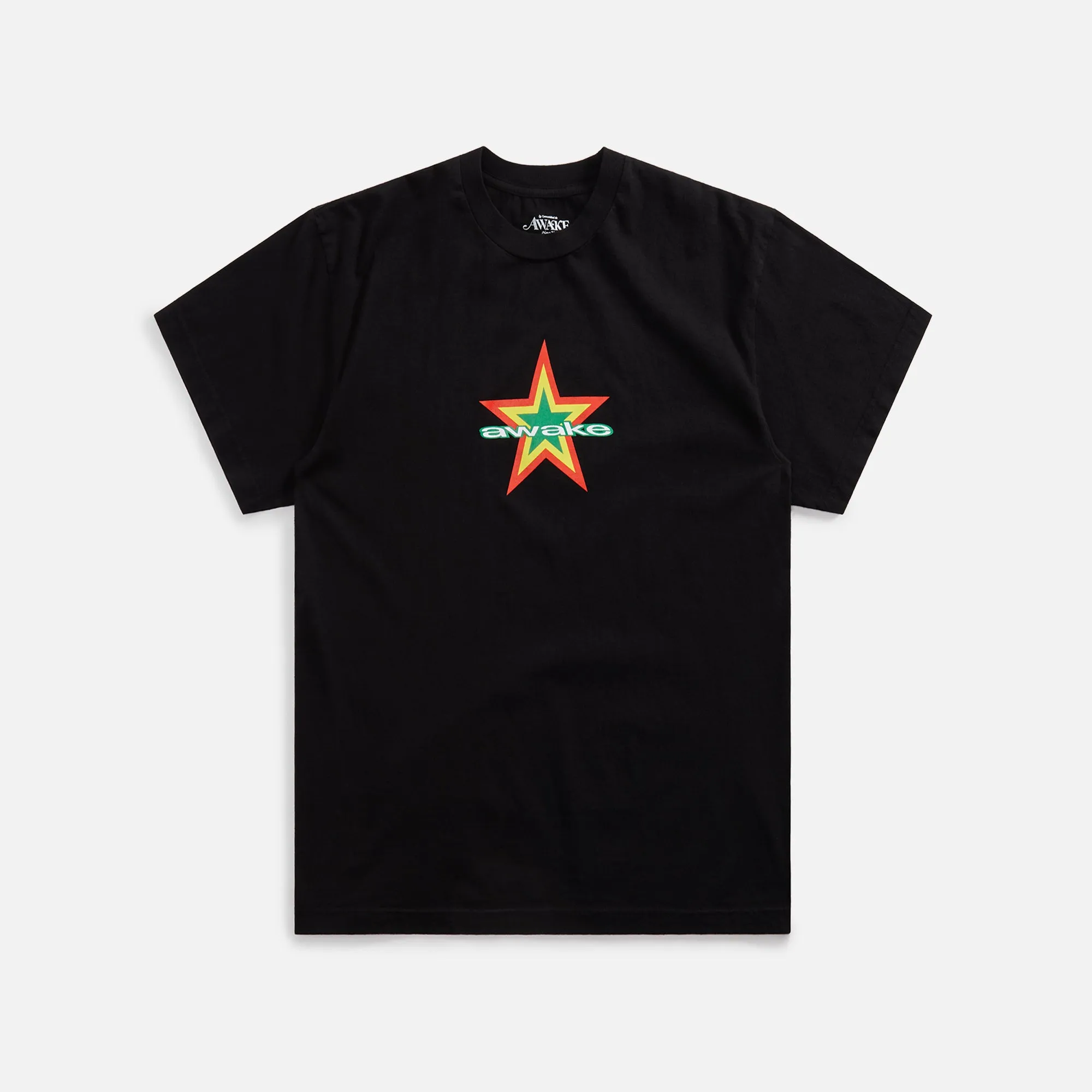 Awake NY Star Logo Tee - Black sold by Kith