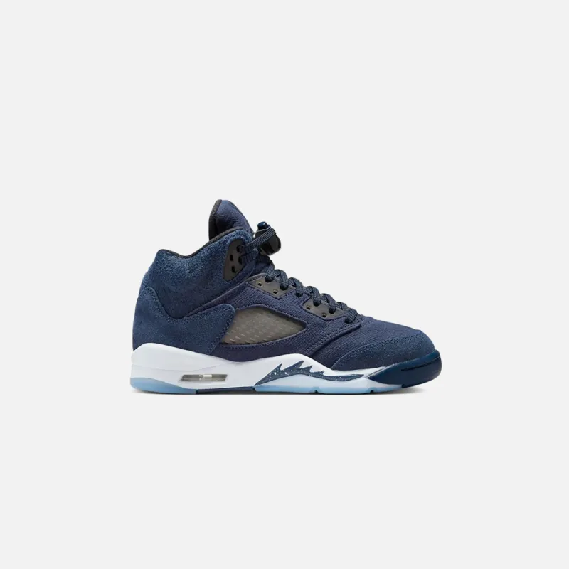 Nike GS Air Jordan 5 Retro SE - Midnight Navy / Black / Football sold by Kith