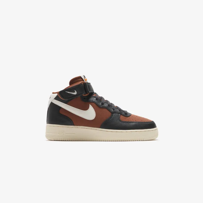 Nike Air Force 1 Mid `07 LX - Off Noir / Pecan / Alpha Orange / Sail sold by Kith