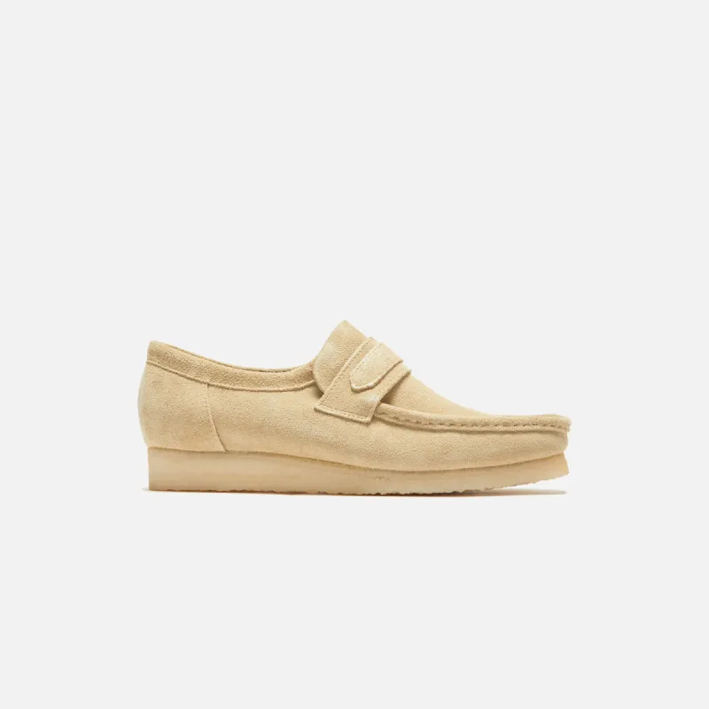 Clarks Wallabee Loafer - Maple Suede sold by Kith