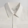 Kith Mixed Embroidery Boxy Collared Overshirt - White sold by Kith