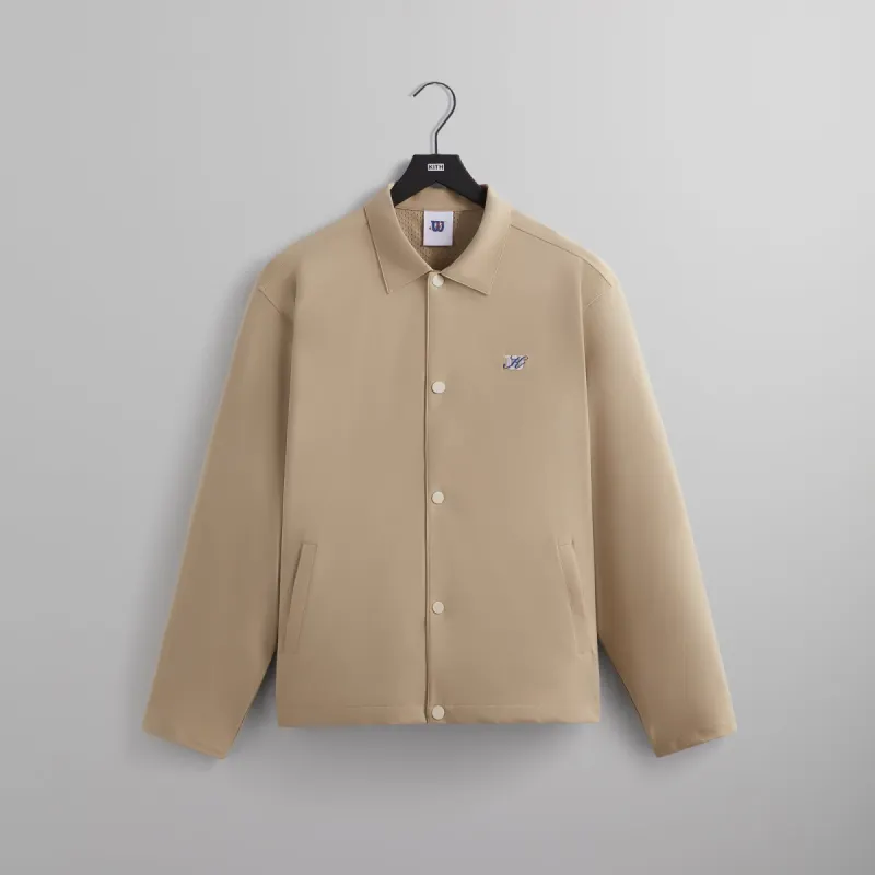 Kith for Wilson Midway Coaches Jacket - Seedpearl sold by Kith