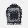 Noma Chiffon Open Collar Shirt - Draw Your Garden Black sold by Kith