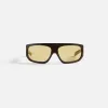 Flatlist Farah Sunglasses - Solid Army Green / Smoked Olive Lens sold by Kith