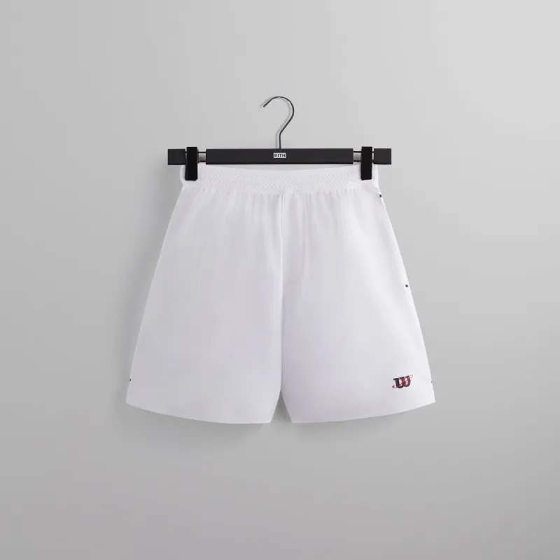 Kith for Wilson Tournament Short 7” - Bright White sold by Kith