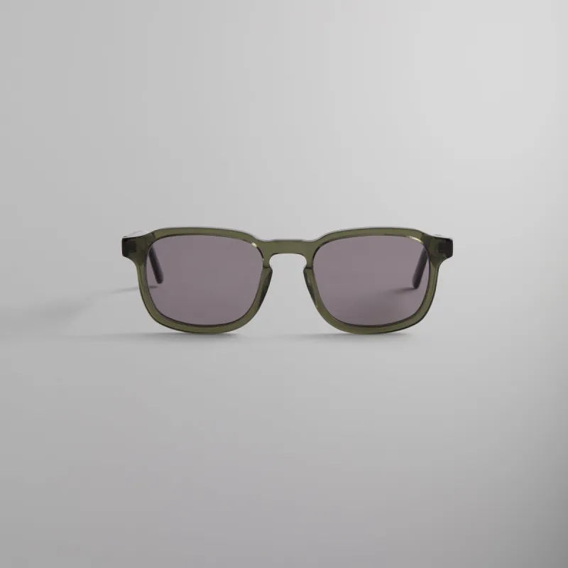 Kith Napeague Sunglasses - Green Crystal / Grey sold by Kith
