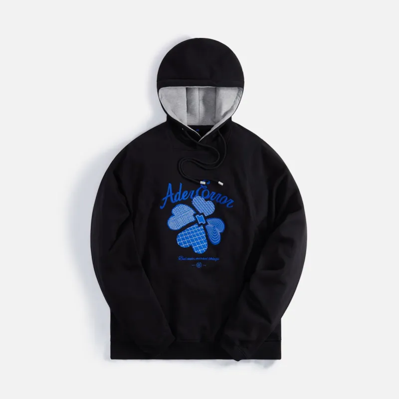Ader Error Semi-Oversized Hoodie - Black sold by Kith