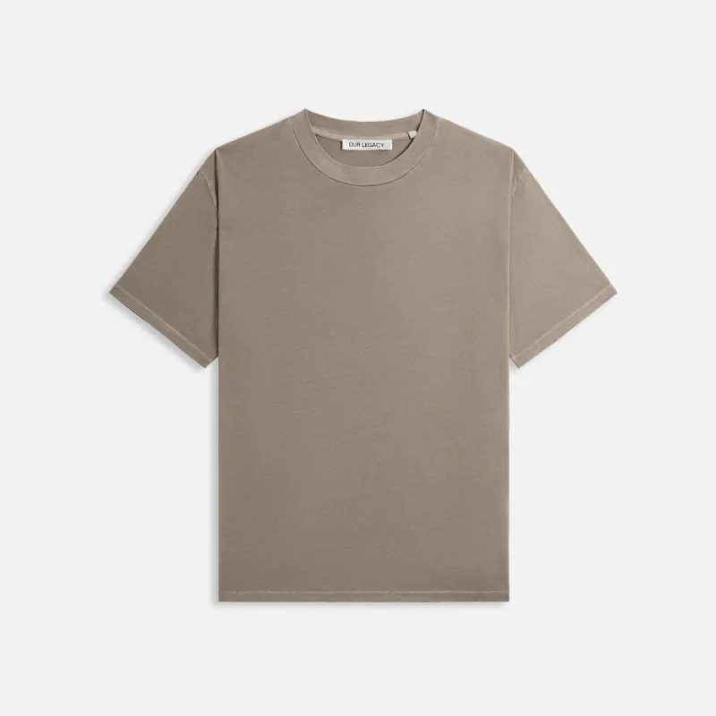 Our Legacy Box Tee - Worn Grey Legacy Jersey sold by Kith