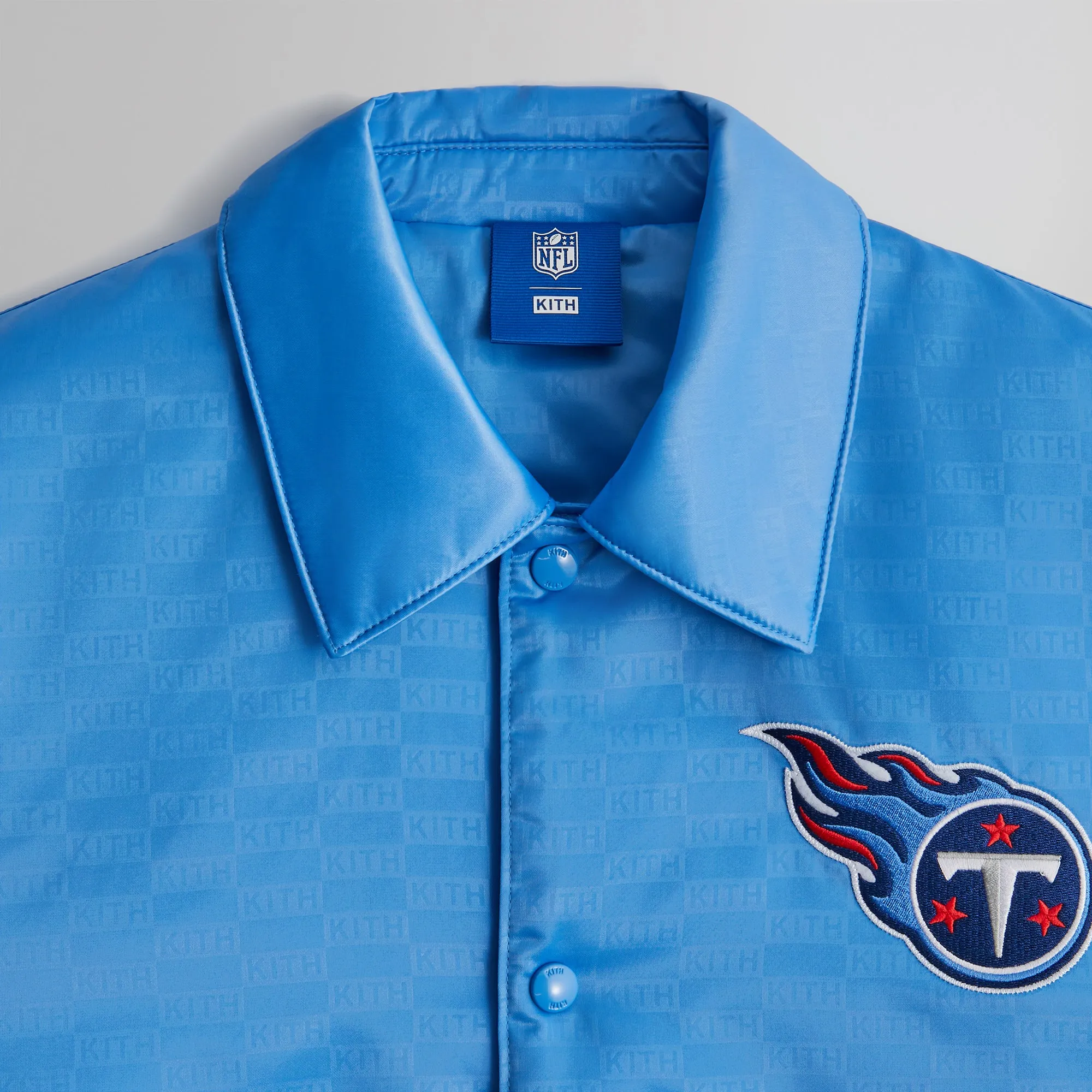 Kith for the NFL: Titans Satin Bomber Jacket - Ato sold by Kith product image thumbnail 3