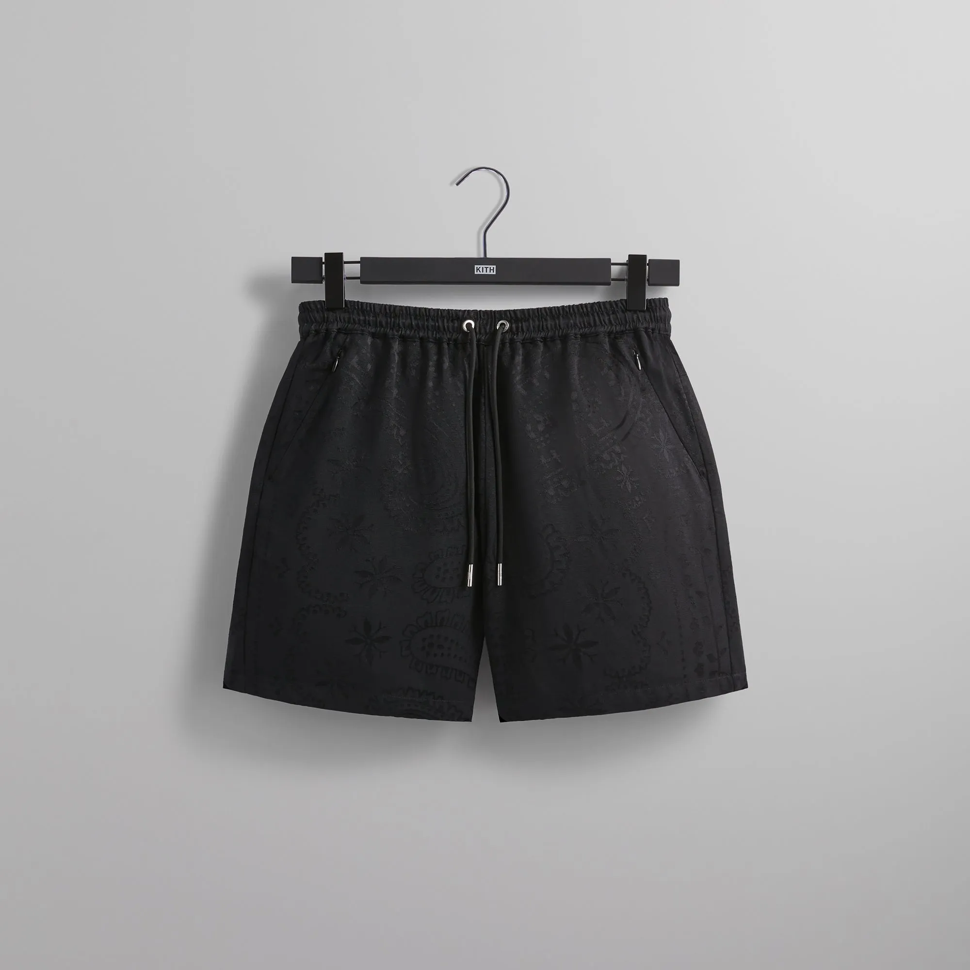 Kith Jacquard Faille Cedar Short - Black sold by Kith