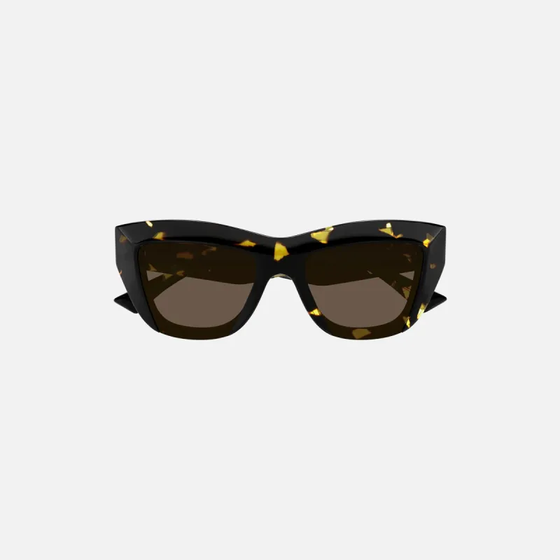 Bottega Veneta Acetate Frame - Shiny Havana Tortoise sold by Kith
