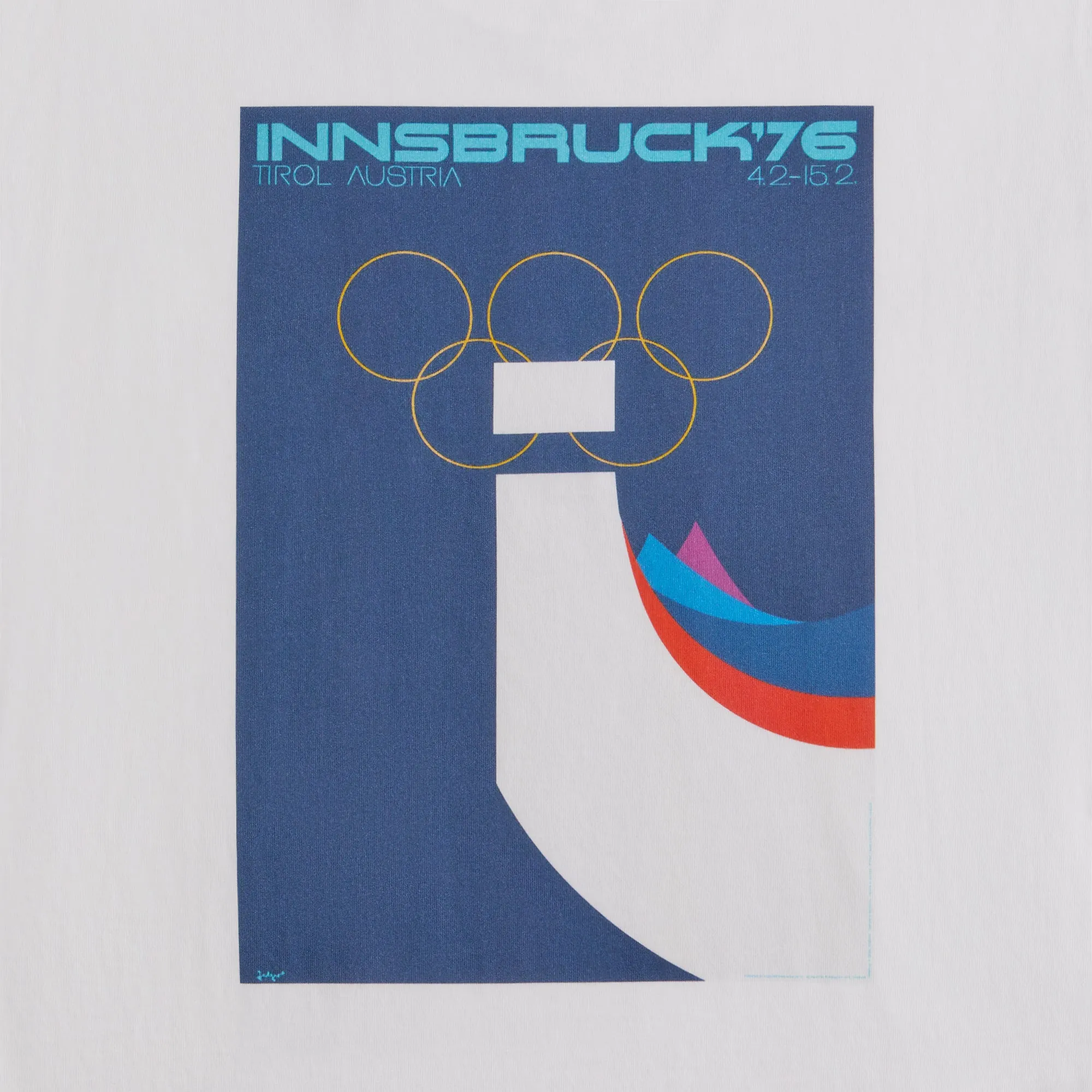 Kith for Olympics Heritage Innsbruck 1976 Vintage Tee - White sold by Kith product image thumbnail 4