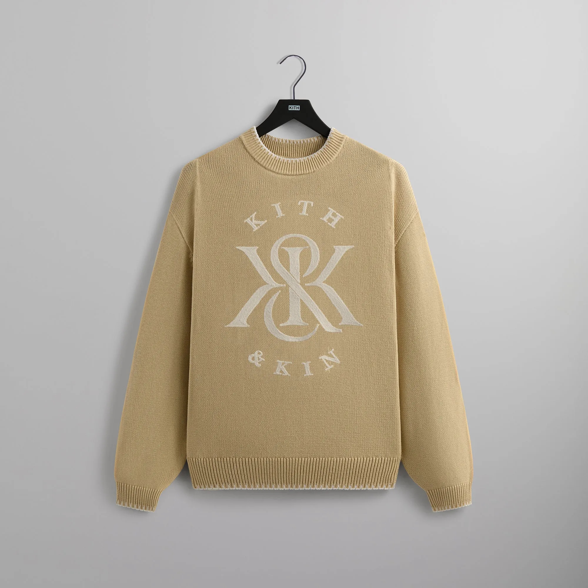 Kith Ryan Crest Sweater ニット セーター ブラック M Kith Crest Stitched Lewis Sweater Stadium Men\u0027s - FW24 - US