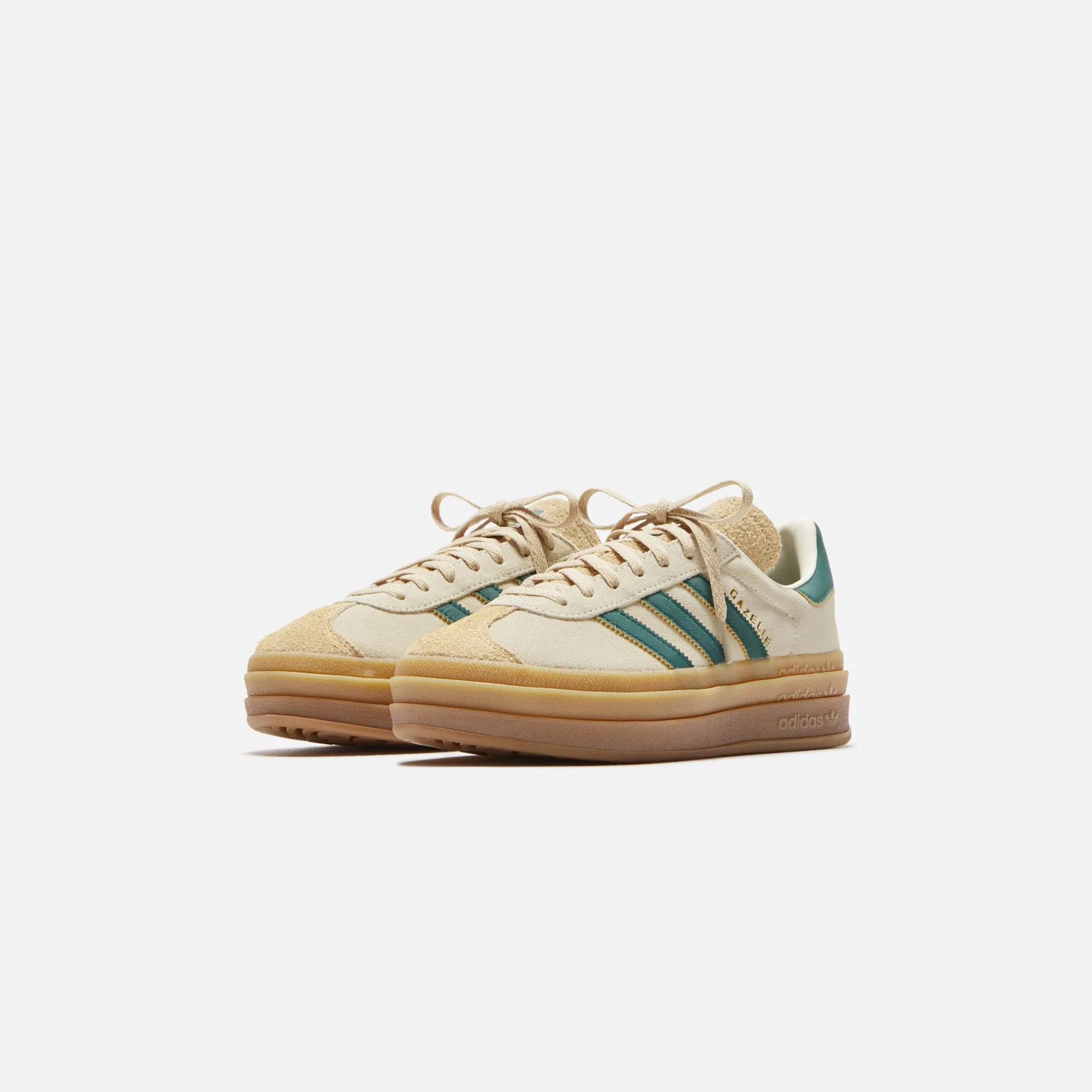 adidas Originals WMNS Gazelle Bold - Cream White / Collegiate Green / Magic sold by Kith product image thumbnail 2