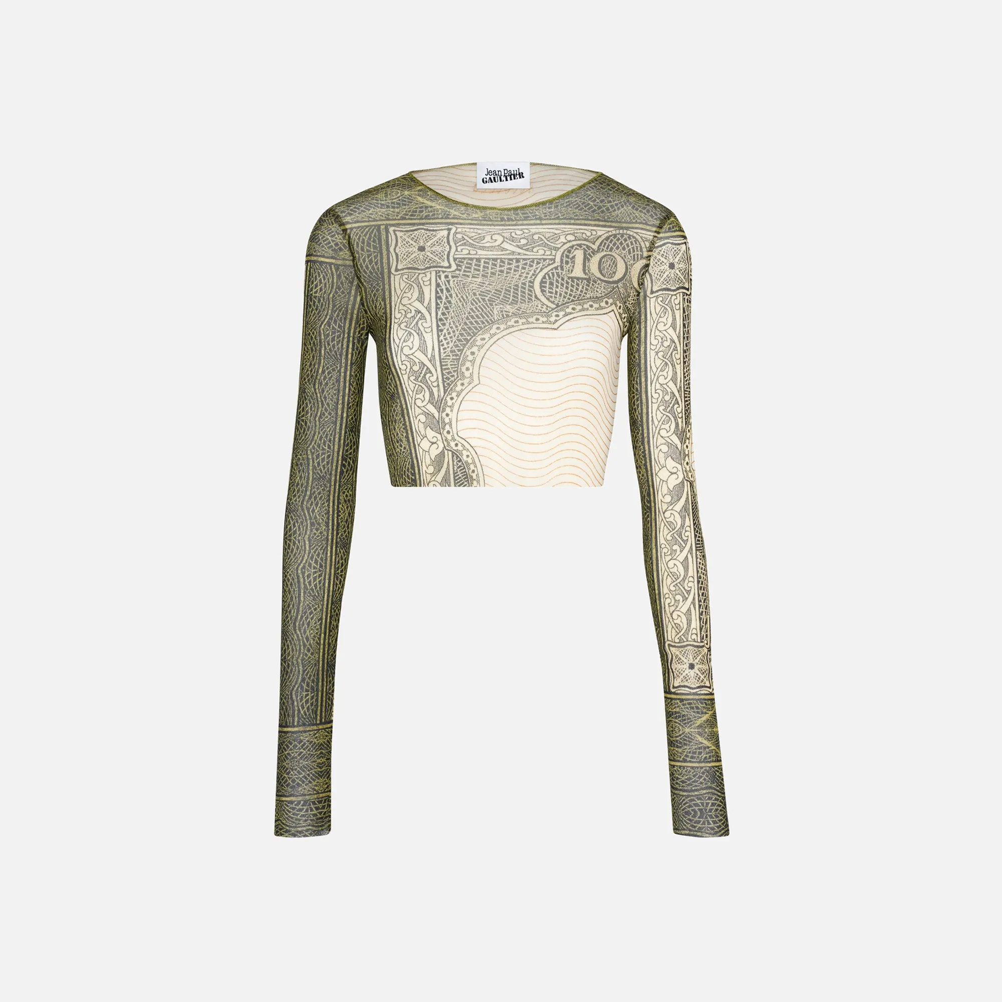 Jean Paul Gaultier Long Sleeve Crop Top - Cartouche sold by Kith