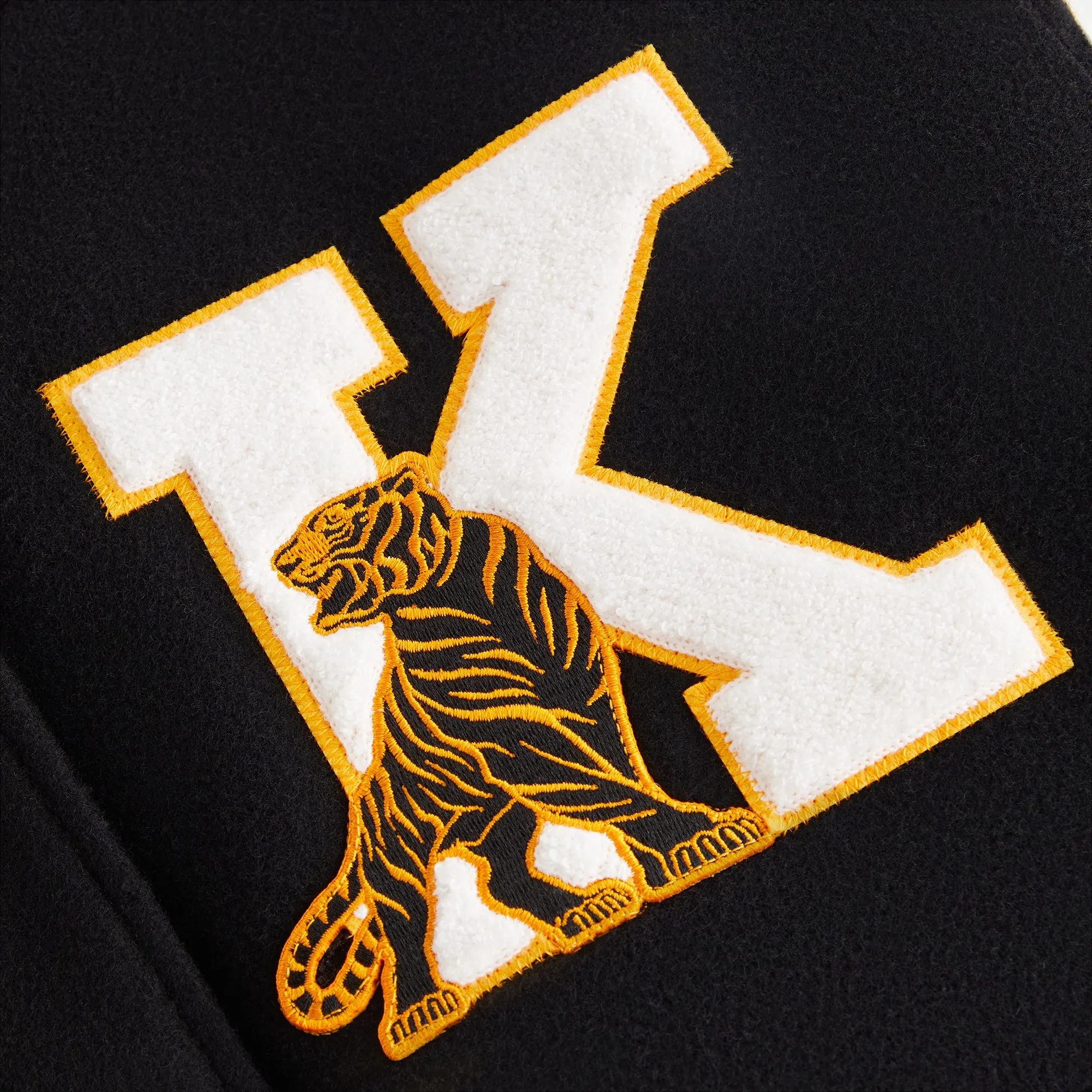 Kith Women Campbell Cropped Varsity Jacket - Black sold by Kith product image thumbnail 4