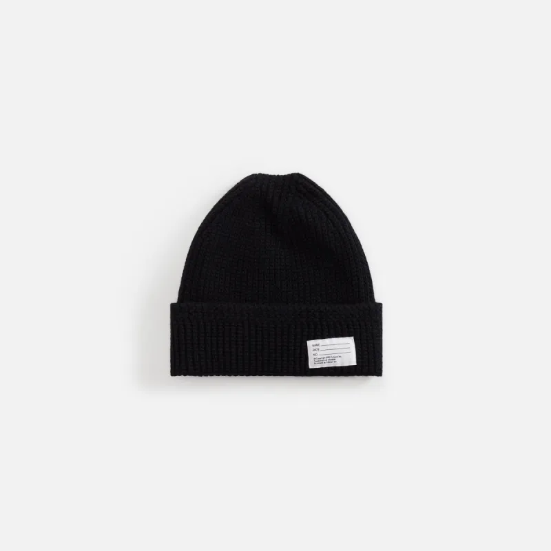 Visvim Knit Beanie (W/Ws) - Black made by Visvim