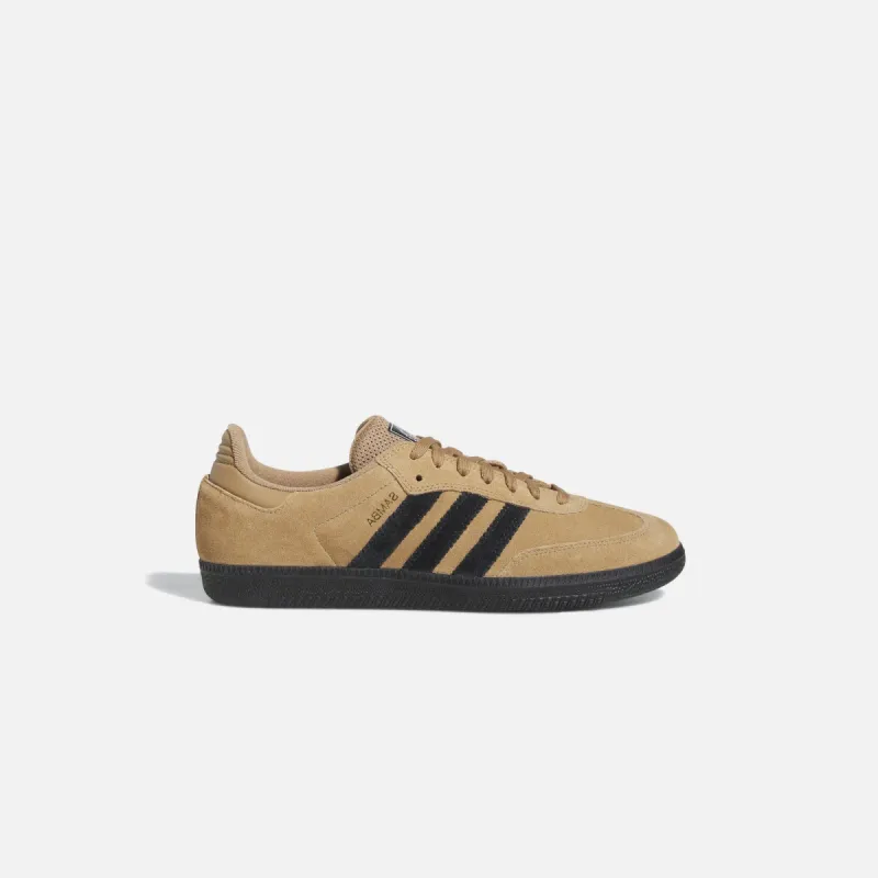 adidas Samba ADV - Cardboard / Core Black / Blue Bird sold by Kith