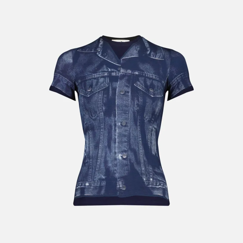 Jean Paul Gaultier Crew Neck Tee - Trompe L'oeil sold by Kith