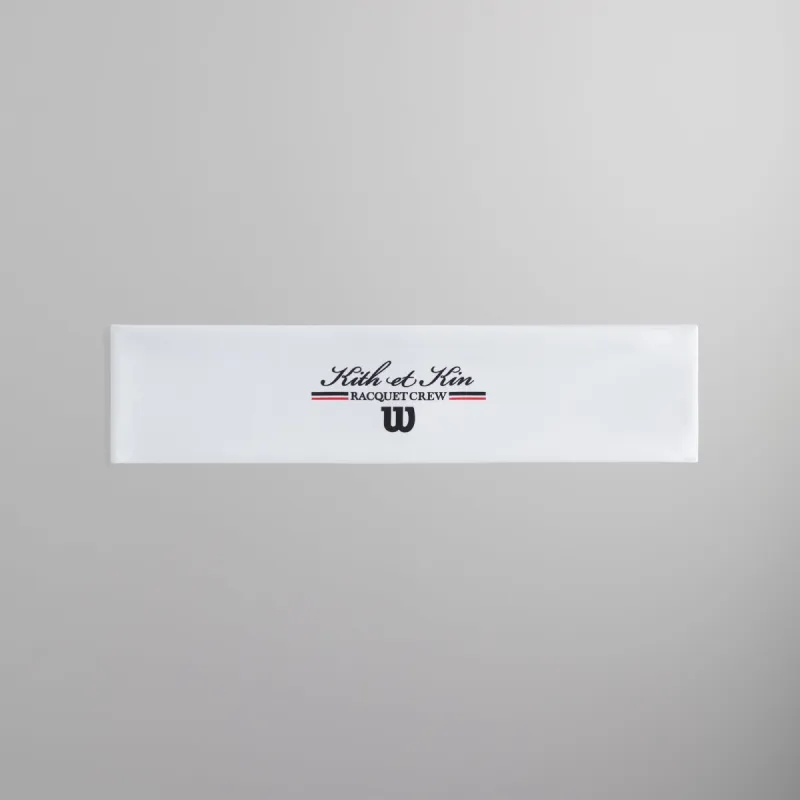 Kith for Wilson W Headband - White sold by Kith