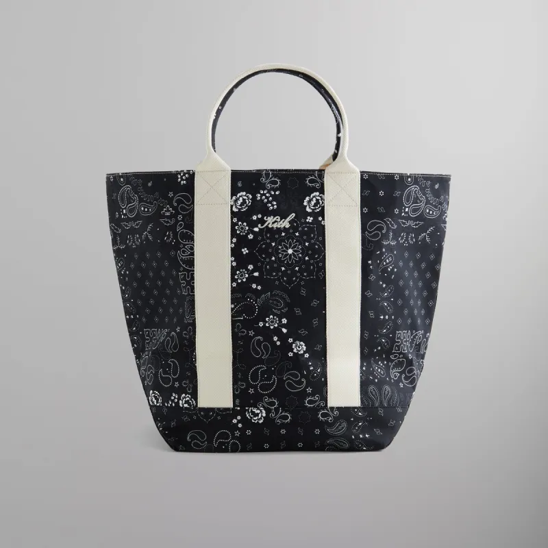 Kith Paisley Flocked Nylon Tote Bag - Nocturnal | Parallel