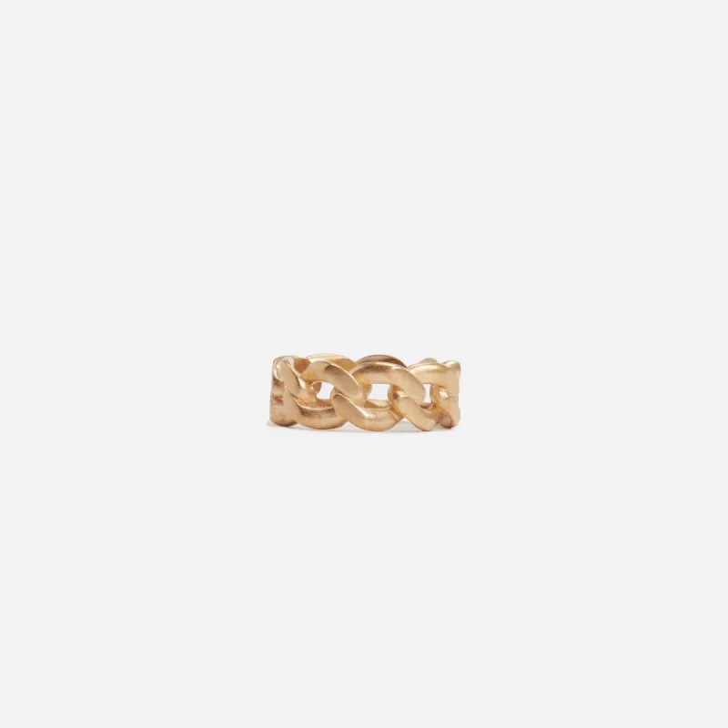 Margiela Curb Chain Ring - Gold sold by Kith