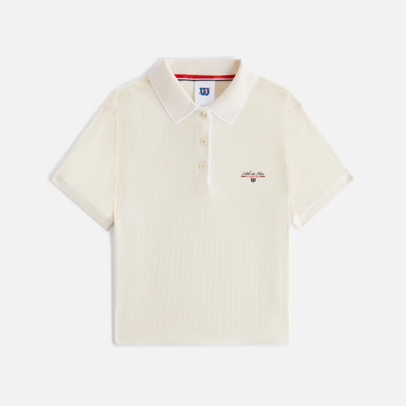 Kith Women for Wilson Center Court Polo - Seedpearl PH sold by Kith