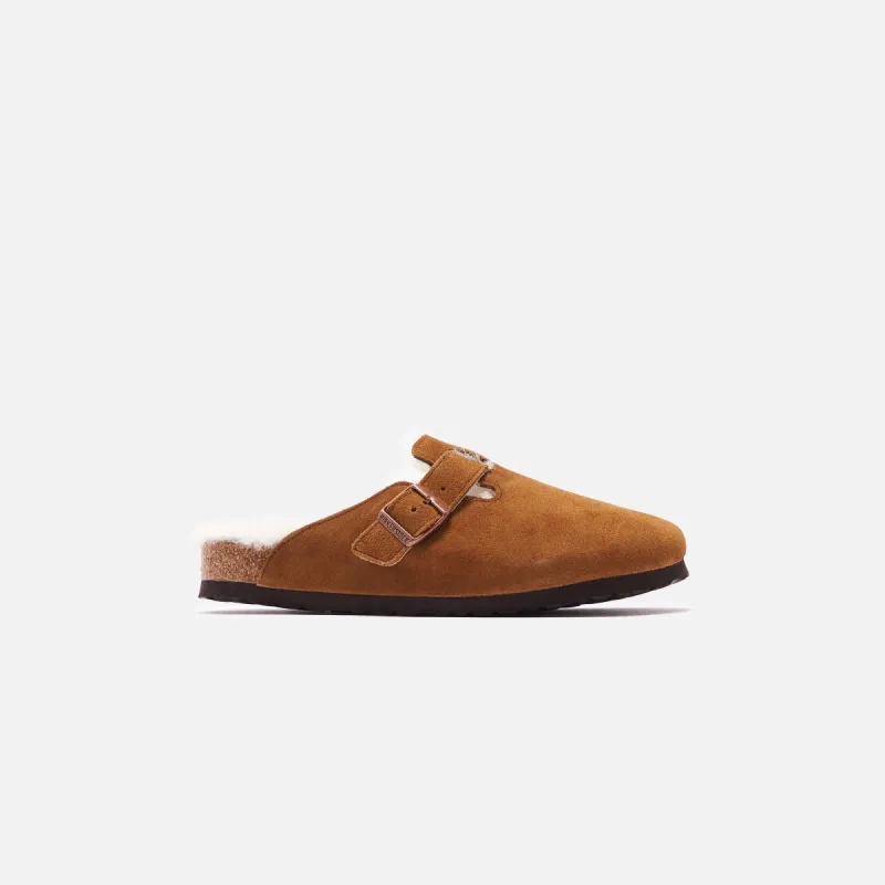 Birkenstock Boston Shearling - Mink / Natural sold by Kith
