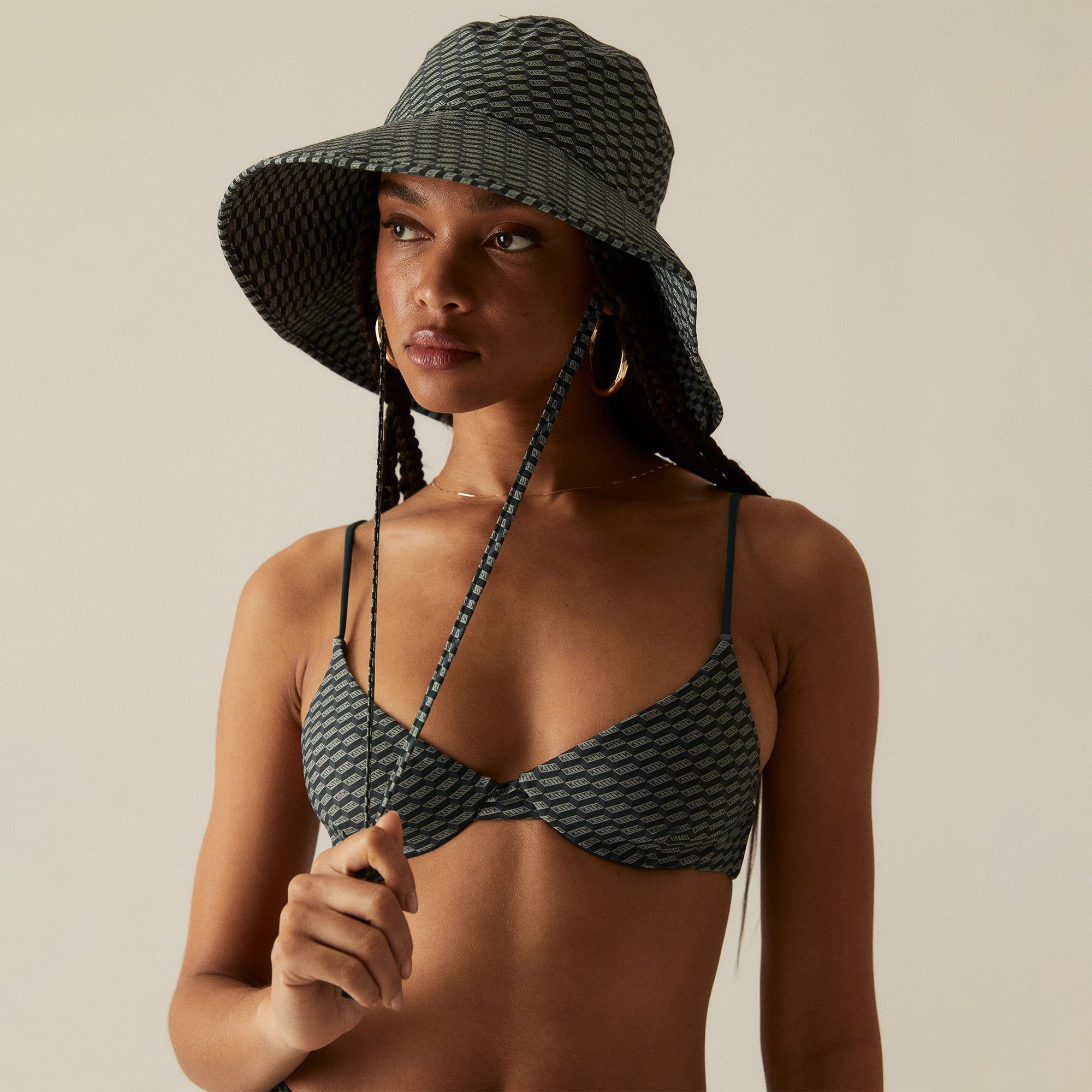 Kith Women Bellamy Monogram Balconette Top - Serpentine sold by Kith product image thumbnail 4