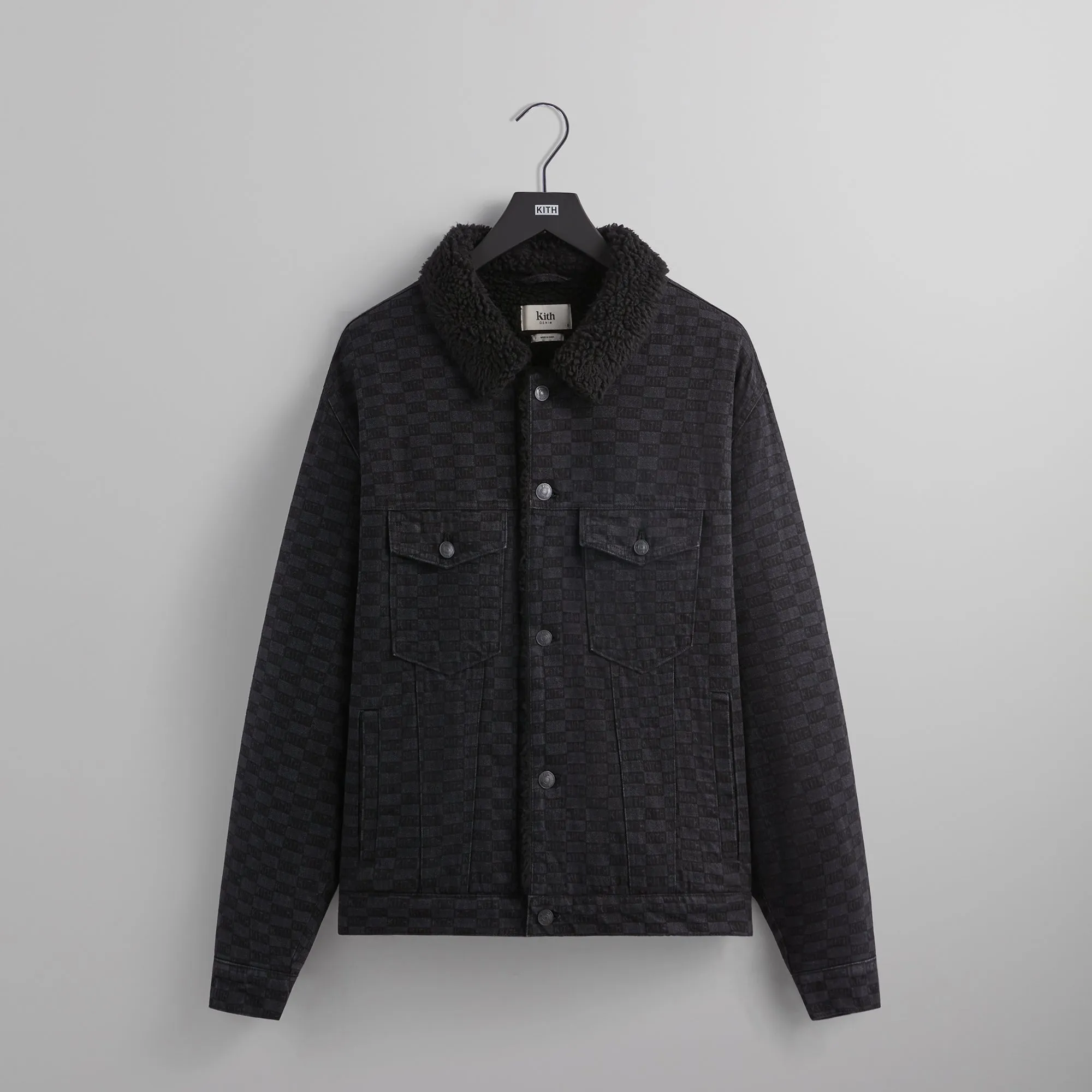 Kith Sherpa Lined Centre Jacket - Black sold by Kith