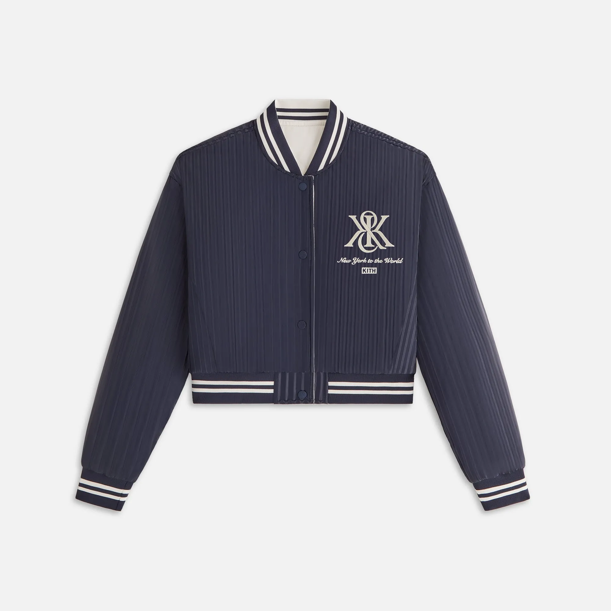 Kith Women Landry II Crest Bomber - Nocturnal sold by Kith