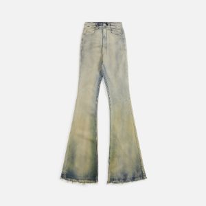 Rick Owens Bolan Bootcut Denim - Pearl / Acid Degrade sold by Kith