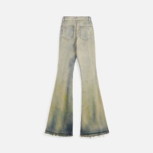 Rick Owens Bolan Bootcut Denim - Pearl / Acid Degrade sold by Kith